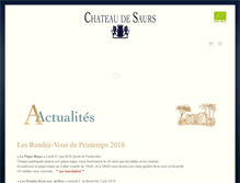 Tablet Screenshot of chateau-de-saurs.com